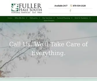 Fullerhalesouth.com(Fuller Hale South Funeral Services) Screenshot