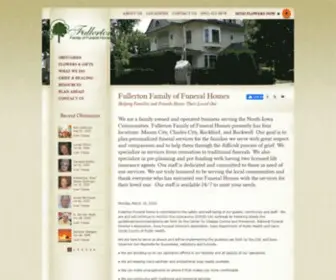 Fullertonfh.com(Fullerton Family of Funeral Homes) Screenshot