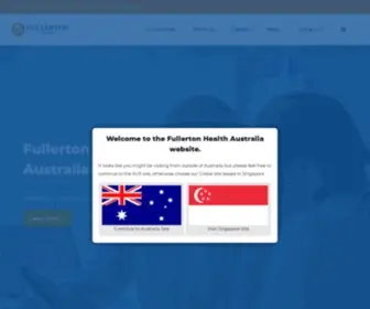 Fullertonhealth.com.au(Fullerton Health Australia) Screenshot