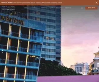 Fullertonhotels.com(The Fullerton Hotels) Screenshot