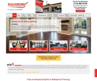 Fullertonpaint.com(Fullerton Paint & Flooring Anaheim) Screenshot