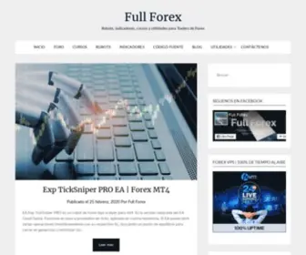 Fullforex.net(Robots, indicadores, cursos y utilidades para Traders de Forex) Screenshot