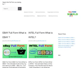 FullformWorld.com(Full Forms List) Screenshot