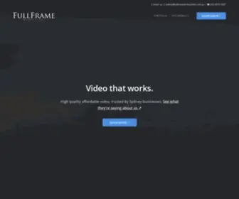 Fullframeproductions.com.au(Video Production Sydney) Screenshot