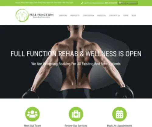 Fullfunctionrehab.com(Physiotherapy Woodbridge) Screenshot