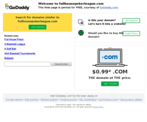 Fullhousepokerleague.com Screenshot