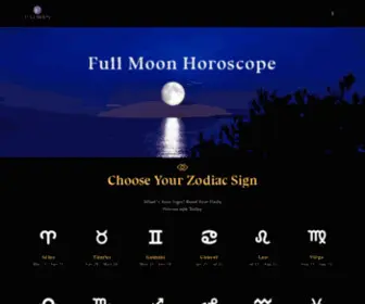 Fullmoonhoroscope.com(Fortune telling tarot cards and horoscope) Screenshot