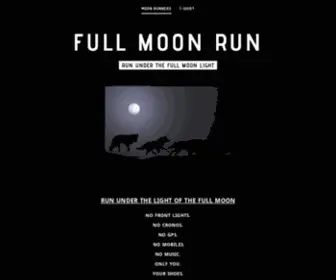 Fullmoonrun.org(Facebook) Screenshot