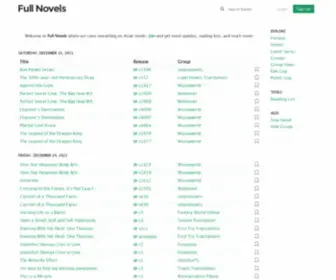 Fullnovels.com(Asian Novel Translations) Screenshot