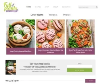 Fullofplants.com(Tasty & Easy Vegan Recipes) Screenshot