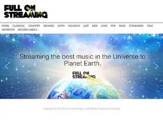 Fullonstreaming.com(Streaming the best music in the universe to planet Earth) Screenshot