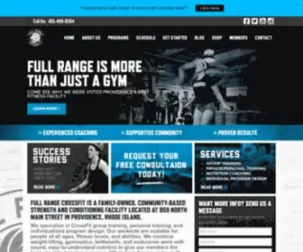 Fullrangecrossfit.com(Full Range Fitness PVD) Screenshot