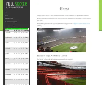 Fullsoccer.eu(IL CALCIO IN STATISTICA) Screenshot