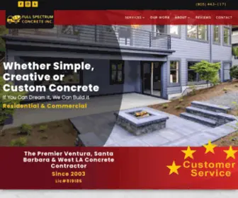 Fullspectrumconcrete.com(Full Spectrum Concrete) Screenshot