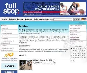 Fullstop.es(Cursos de inglés para empresas e instituciones) Screenshot