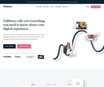 Fullstory.com(Build a More Perfect Digital Experience) Screenshot