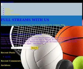 Fullstream.live(Stream live sports & Many more on any device Desktop) Screenshot