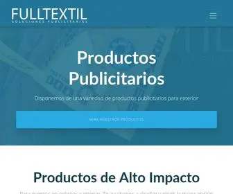 Fulltextil.cl(Carpas iglú publicitarias) Screenshot