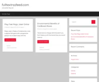 Fulltextrssfeed.com(fulltextrssfeed) Screenshot