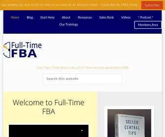 Fulltimefba.com(Full-Time Income with Amazon FBA) Screenshot