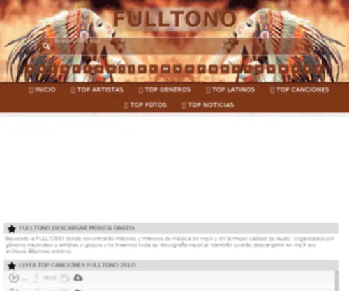Fulltono.com(MUSICA ONLINE) Screenshot