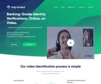 Fully-Verified.com(Banking-Grade Identity Verifications on Video) Screenshot