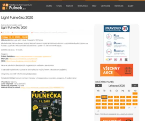 Fulnecka.cz(Vítejte na oficiálních stránkách festivalu Fulnečka 2014) Screenshot