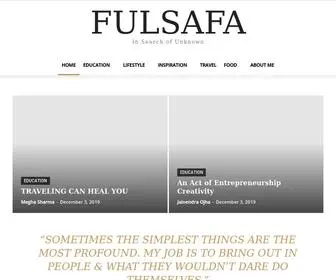 Fulsafa.com(Fulsafa/Travel and lifestyle blog) Screenshot
