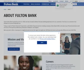 Fult.com(About Fulton Bank) Screenshot