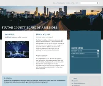 Fultonassessor.org(Official Website of Fulton County) Screenshot