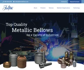 Fultonbellows.com(Metallic Bellows for a Variety of Industries) Screenshot