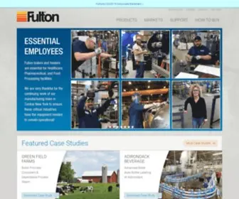 Fulton.com(A Worldwide Leader in Heat Transfer Equipment and Innovations) Screenshot