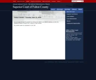 Fultoncountydocket.com(Superior Court of Fulton County) Screenshot