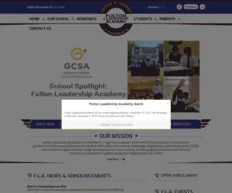 Fultonleadershipacademy.net(Fulton Leadership Academy) Screenshot