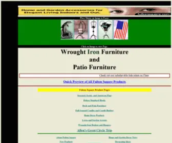 Fultonsquare.com(Wrought Iron Furniture and Patio Furniture) Screenshot