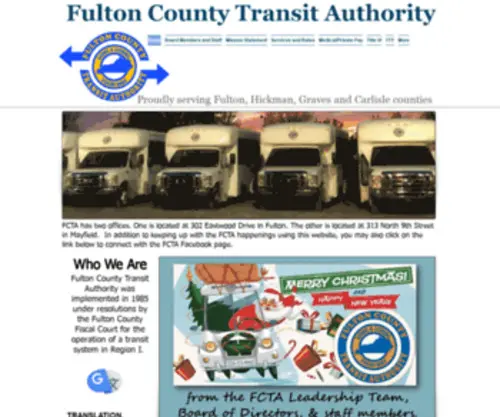 Fultontransit.com(Www.fultontranist.com/Home Transit agency providing transportation) Screenshot