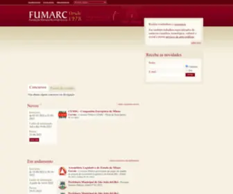 Fumarc.com.br(Fundação Mariana Resende Costa) Screenshot