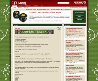 Fumbbl.com(Online Blood Bowl League) Screenshot
