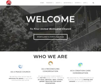 FumcPdx.org(First United Methodist Church of Portland) Screenshot