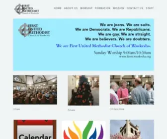 Fumcwaukesha.org(FIRST UNITED METHODIST CHURCH) Screenshot