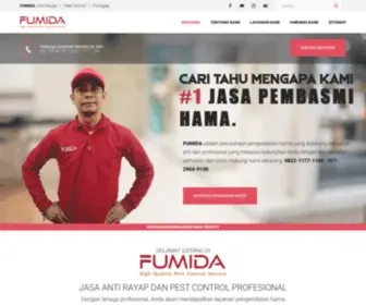 Fumida.co.id(Perusahaan Jasa Anti Rayap Pest Control Pembasmi Hama Fumigasi Jakarta. FUMIDA) Screenshot
