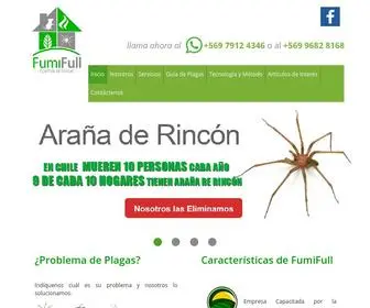 Fumifull.cl(Fumigaciones de plagas en Chile) Screenshot