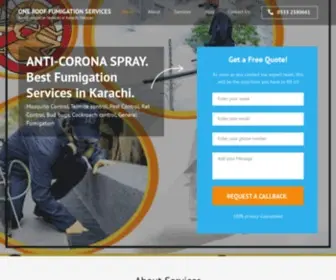 Fumigationservices.pk(One Roof Fumigation Services) Screenshot