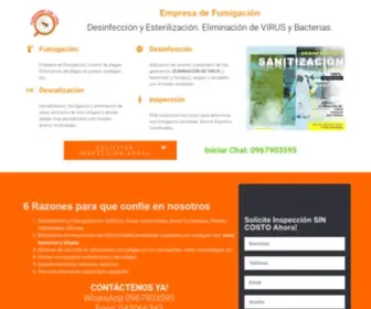 Fumisurec.com(Control de Plagas) Screenshot