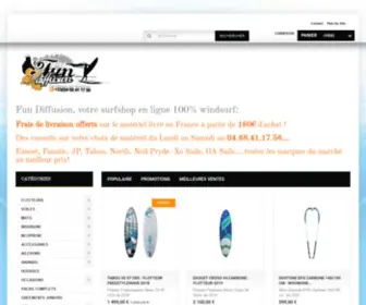 Fun-Diffusion.com(Fun-Diffusion votre surfshop 100% Windsurf) Screenshot