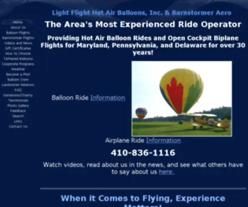 Fun-Flying.com(Maryland Hot Air Balloon Rides) Screenshot