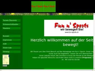 Fun-Sports.ch(Fun n' Sports Webmaster) Screenshot