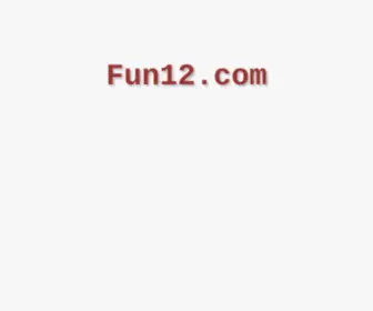 Fun12.com(Fun 12) Screenshot
