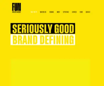 Funagency.co.uk(Creative Brand Agency in Leeds. We create simple effective strategic creative ideas) Screenshot