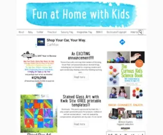 Funathomewithkids.com(Fun at Home with Kids) Screenshot